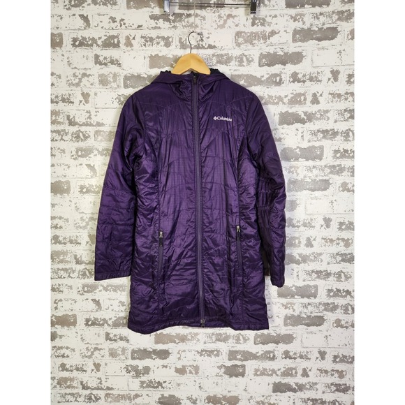 Columbia Jackets & Blazers - Columbia Omni Heat Insulated Hooded Parka Jacket Purple Women's XS Lightweight